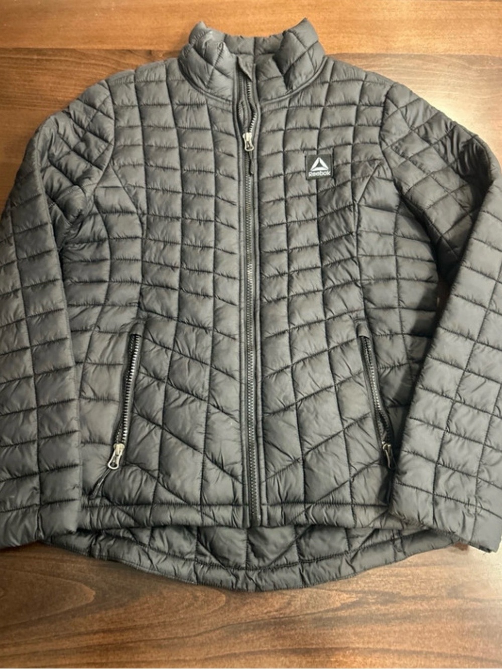 Reebok Men's Quilted Puffer Jacket - Charcoal